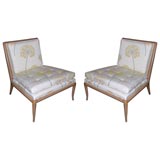 Pr. Slipper Chairs by TH Robsjohn-Gibbings for Widdicomb.
