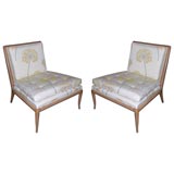 Pr. Slipper Chairs by TH Robsjohn-Gibbings for Widdicomb.