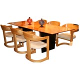 Exceptional Dining Table with Tawi Top by Edward Wormley