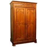 French Directoire Style Armoire in Cherry Wood [Mericier]