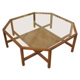 An Octagonal Mid-Century Coffee Table An Octagonal Mid-Century Coffee Table
