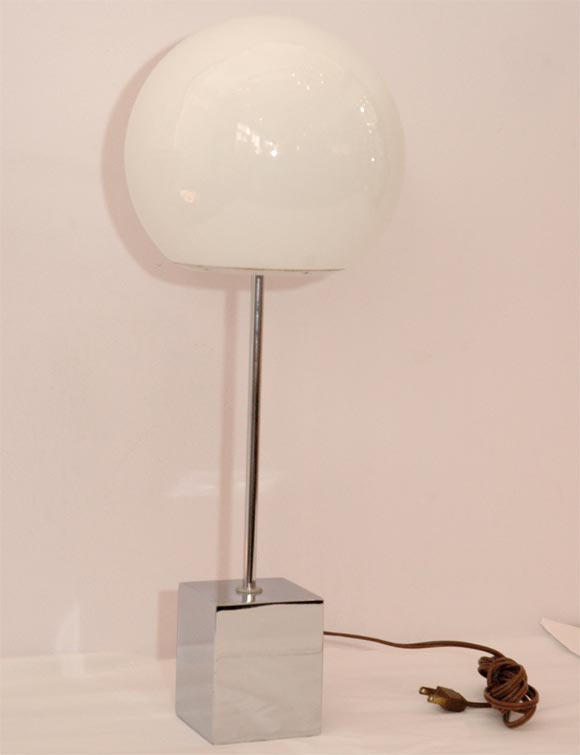 A Single Globe Lamp by Robert Sonneman