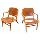 Pair of 'Ax' Chairs by Peter Hvidt & Orla Molgaard
