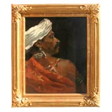 Vintage Orientalist Portrait by F. Hiddemann