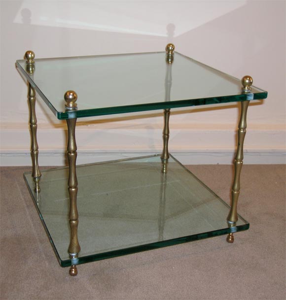 Pair of Glass Side Tables