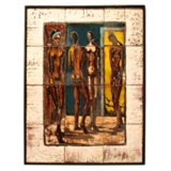 Ceramic Tile Painting of Nudes 6