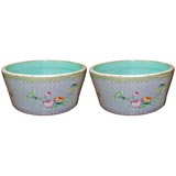 Pair of 19th Century Famille-Rose Basins