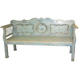 Continental Country Blue Bench