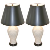 pair of ceramic lamps