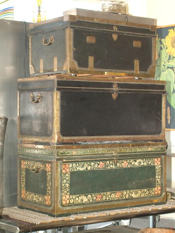 Chinese Export Camphor Wood Trunks