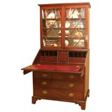 George III Mahogany Secretary Bookcase