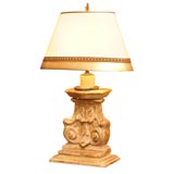 Corinthian Capitol Table Lamp