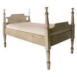 RARE 19THC ORIGINAL  WHITE PAINTED YOUTH BED