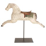 Antique 19THC MOUNTED PLATFORM   RIDING HORSE