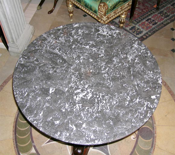 French Empire Marble-Top Center Table