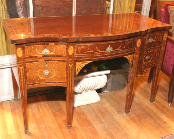 Inlaid Mahogany Server