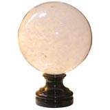 Crystal Sphere on Marble Socle