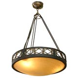 1920's Schneider Hanging Light Fixture