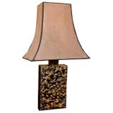 hammered copper table lamp