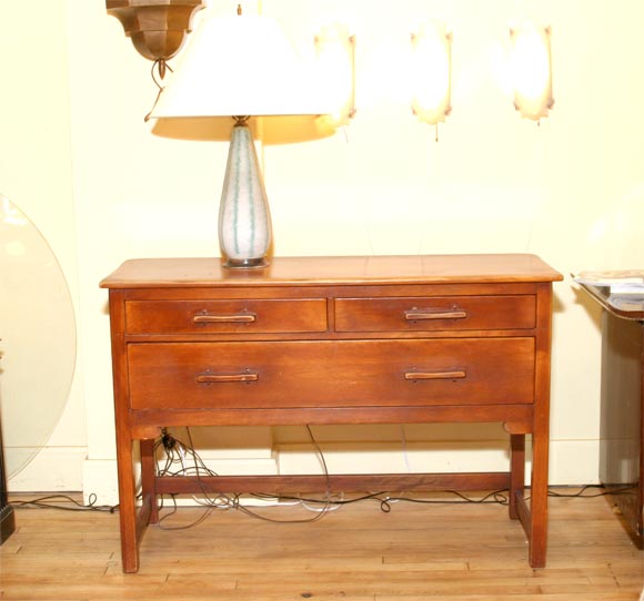 American maple sideboard or server. Clean , modern lines mixed with arts and crafts and Chinoiserie detailing.