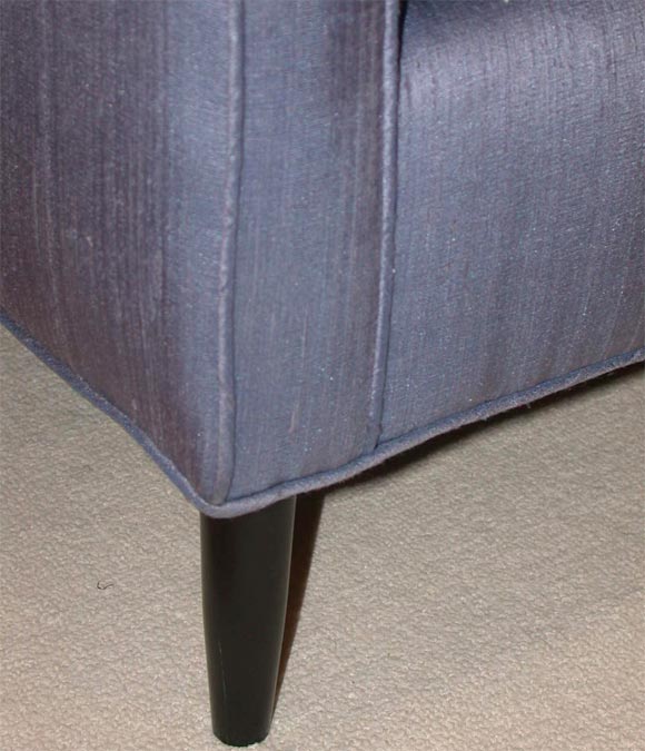 Mid-20th Century ELEGANT SILK UPHOLSTERED SOFA