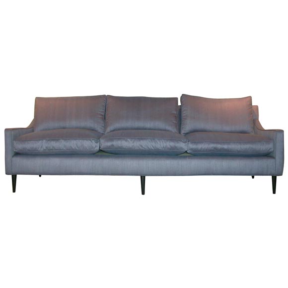 ELEGANT SILK UPHOLSTERED SOFA