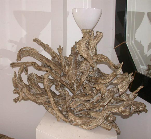 LARGE DRIFTWOOD LAMP