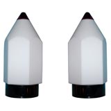 Pair Ibitre Murano Pencil Point Table Lamps