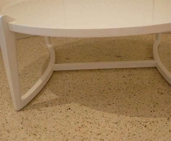 Mid-20th Century Paul Laszlo White Lacquered Coffee Table