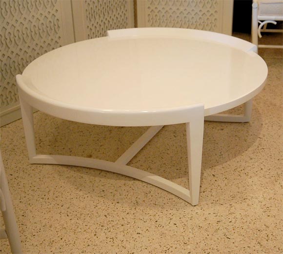 Paul Laszlo White Lacquered Coffee Table 2