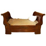 Antique French Mahogany Sleigh Bed