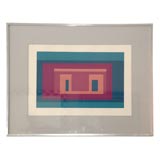 Josef Albers screenprint in colors Variants  IX