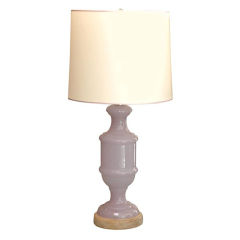 Purple Opalescent Glass Lamp Purple Opalescent Glass Lamp