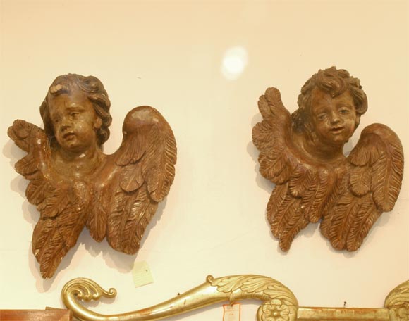 17th c. Wooden cherubs