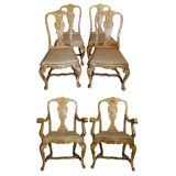 Set of 6 19th c. Venetian Chairs