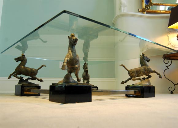 Bronze Horses Coffee table