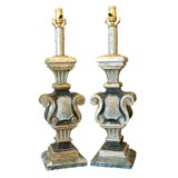 Pair of Italian Scroll Lamps Pair of Italian Scroll Lamps