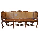 Antique 18th C. Regence Caned Settee