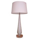 White Murano Lamp with Acrylic Base