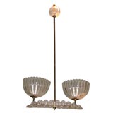 Vintage Small two candle Murano Chandelier