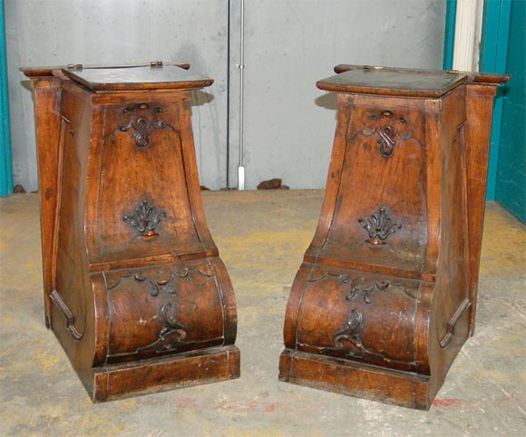 French Lidded Architectural Cannisters
