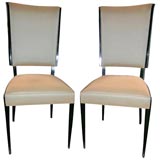 set of 8 Jean Pascaud dining chairs