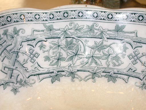 English Stoneware Punch Bowl