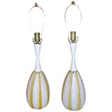 Pair of ceramic lamps