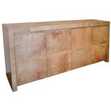 Spectacular Goatskin Commode by Karl Springer