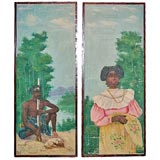 Pair of Haitian paintings