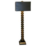 Sculptural Floor Lamp in Bronze