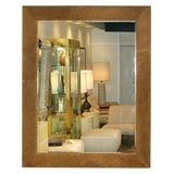 Vintage Spectacular Mirror with Frame in Hippo by Karl Springer