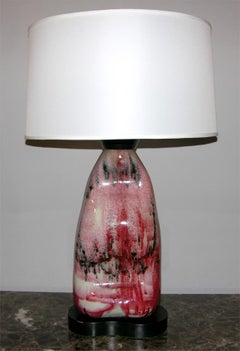 Table Lamps Pair Mid-Century Modern Abstract Expressionist, Italy, 1950s