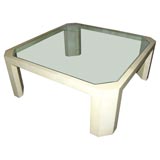 A Karl Springer Goatskin Coffee Table